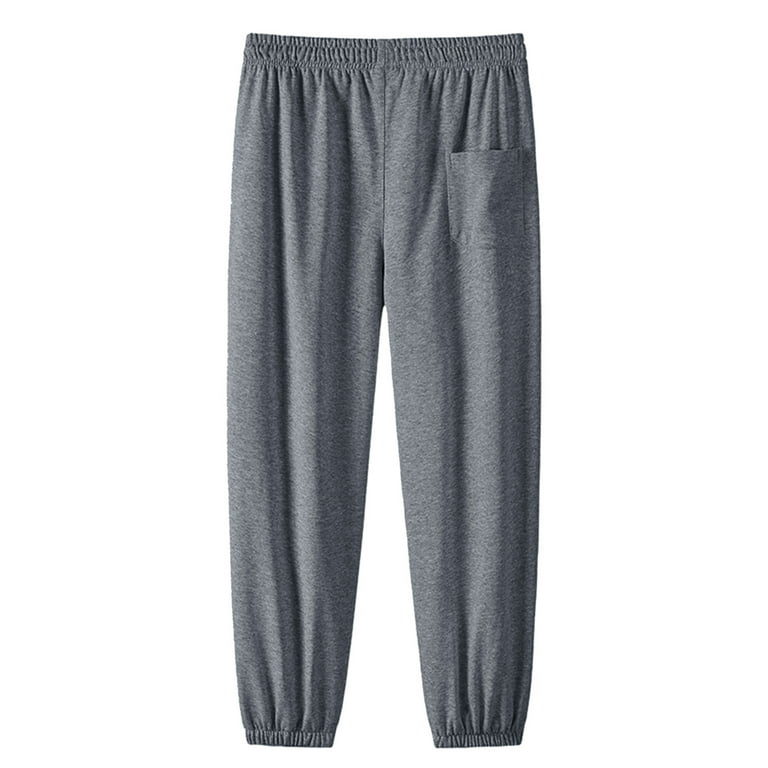 YogaAddict Men's Cotton Yoga Pilates Pants, Open Bottom with Pockets,  Sweatpants, Loose Fit, Martial Arts, Meditation