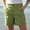 Green, variant on JUSLIO Womens Shorts,with Pockets High Waist Mid-Length Shorts,Twill Lightweight,Black,Size L