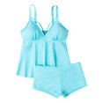 thumbnail image 4 of Ticikt Two Piece Tankini Swimsuits for Women Slim Fit Bathing Suits Tankini Tops with Bottoms Cutout Swimwear, 4 of 8
