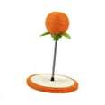 thumbnail image 3 of Cat Scratch Pad Playing Exercise Cat Spring Toy Cat Scratcher Toy with Ball Orange, 3 of 10
