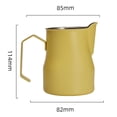 thumbnail image 5 of Coffee Milk Frothing Pitcher 450Ml Espresso Steaming Pitcher Stainless Steel Yellow YIWEI, 5 of 8