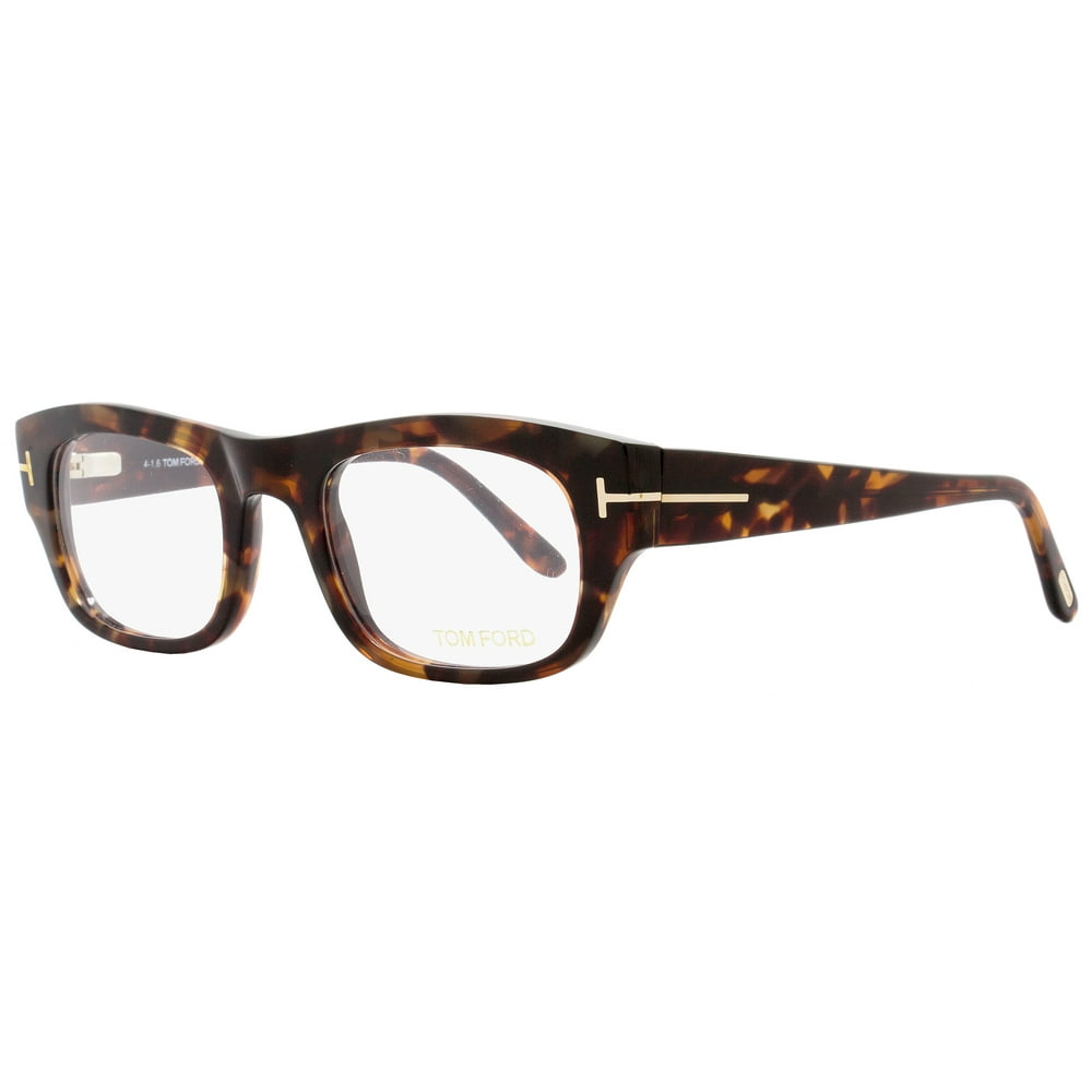 Tom Ford Rectangular Eyeglasses TF5415 054 Size: 50mm Red Havana/Gold ...