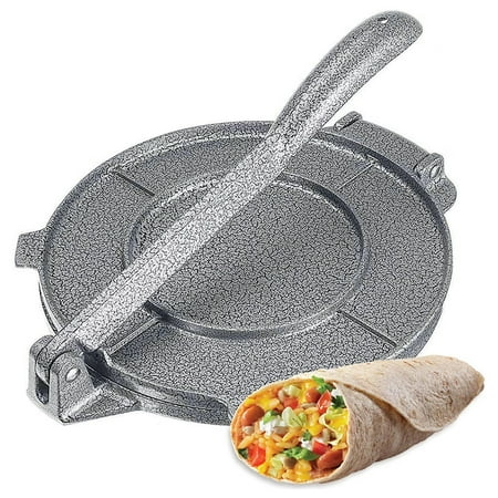 

ibaste Non-Stick 8 Inch Flour Corn Tortilla Press Maker Aluminium Foldable Corn Dough Press Machine Coated Flat Bread Press Makers Easy Cleaning