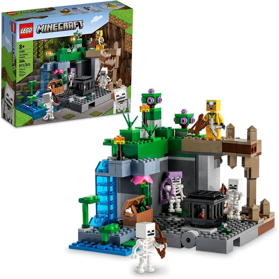 LEGO Minecraft The Skeleton Dungeon Building Set, Minecraft Toy for Boys and Girls Ages 8 and Up, 21189