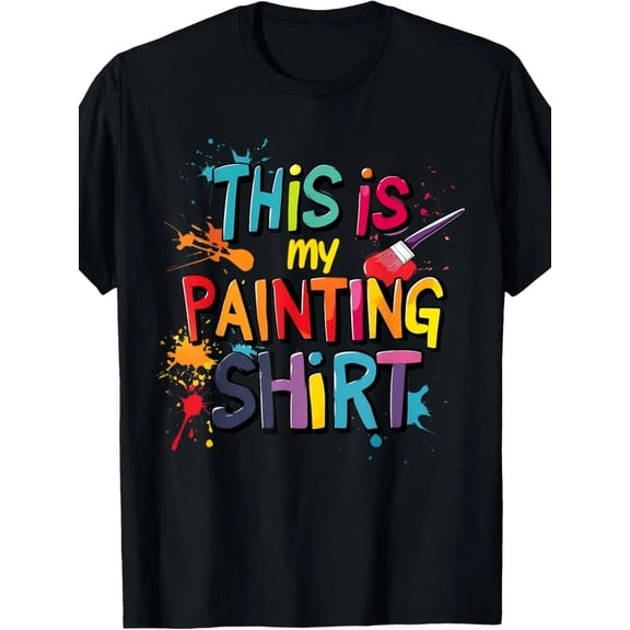 fun painting t shirt for artist t shirt short sleeves round neck a gift for art lovers suitable for