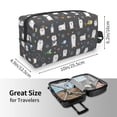 thumbnail image 4 of Goofa Lovely Penguin Printed Toiletry Bag with Handle,Large Capacity Travel Makeup Cosmetic Bag for Women, Carry on Airport Airline Compliant Bag, 4 of 9