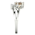 thumbnail image 3 of Clara Pucci 14K White Gold 0.87ct YellowMoissanite Three-Stone Ring, 3 of 8
