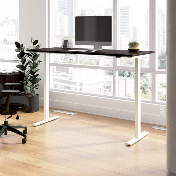 Move 60 Series 72W Adjustable Standing Desk in Black Walnut - Engineered Wood