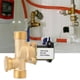 thumbnail image 4 of Válvula electromagnética de solenoide de latón normalmente cerrada G1/2 con interruptor de entrada de agua (DC24V), 4 of 7