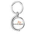 thumbnail image 1 of Lenguaje de compromiso permitido Rotating keychain Metal Keyring Holder, 1 of 2