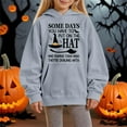 thumbnail image 2 of XQYLOS Girls Oversized Pullover Crewneck Sweatshirt Hoodies Long Sleeve Casual Halloween Letter Graphic Fashion Clothes for Kids Autumn Fall Loose, 2 of 4