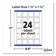 thumbnail image 5 of "Square Labels With Sure Feed And Trueblock, 1 1/2 X 1 1/2, White, 600/pack | Bundle of 10 Packs", 5 of 7