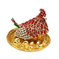 thumbnail image 1 of Joyero con forma de gallina Salvador organizador de joyas adorno decorativo 9,2 cm x 9,2 cm x 7,2 cm, 1 of 10