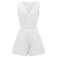 thumbnail image 5 of Babysbule Womens Fall Plus Top Sets Outfit Women's Casual Fashion Summer V-Neck Pleated Loose Tank short Two Piece Pants Set, 5 of 5