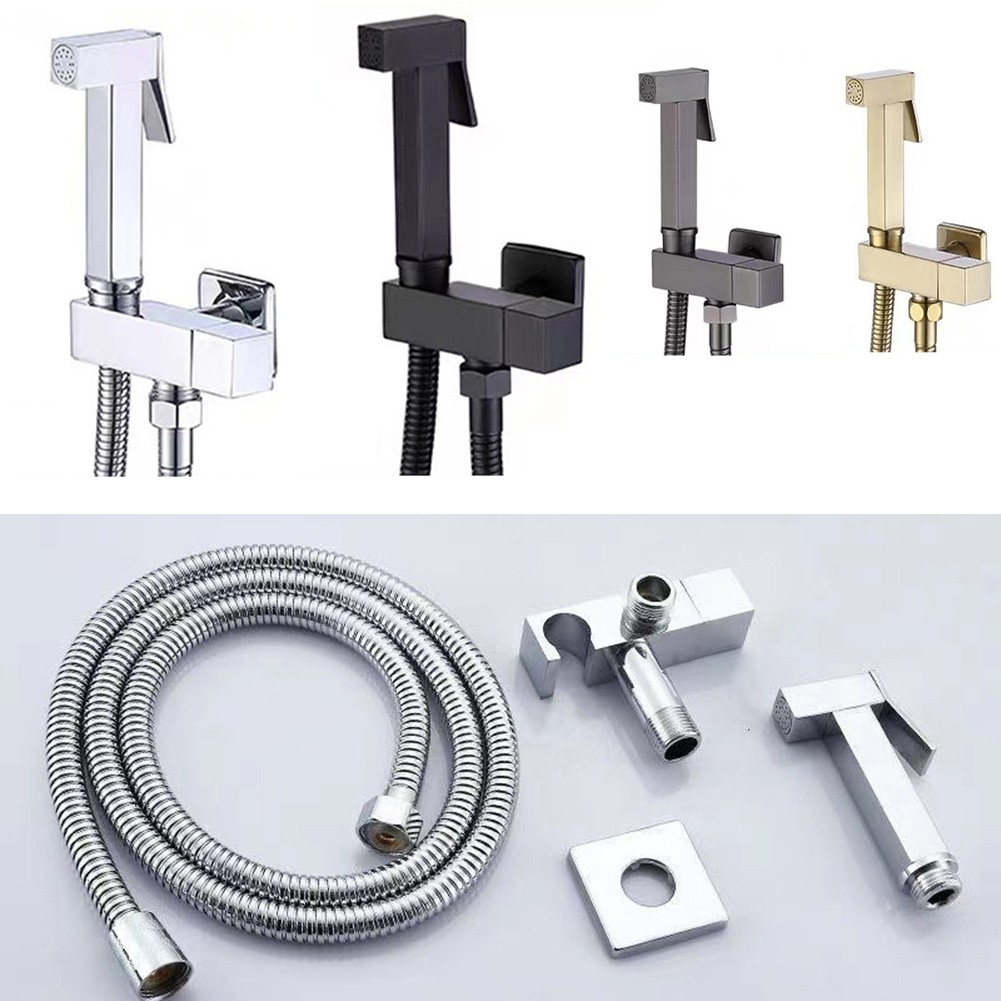 Brass Bidet Faucet Gold Handheld Toilet Bidet Sprayer Hygienic Shower ...