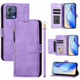 thumbnail image 2 of Funda para Motorola Moto S30 PRO con cremallera tipo cartera, tarjetero, marco de fotos, soporte y cordón, de piel sintética. morado, 2 of 5