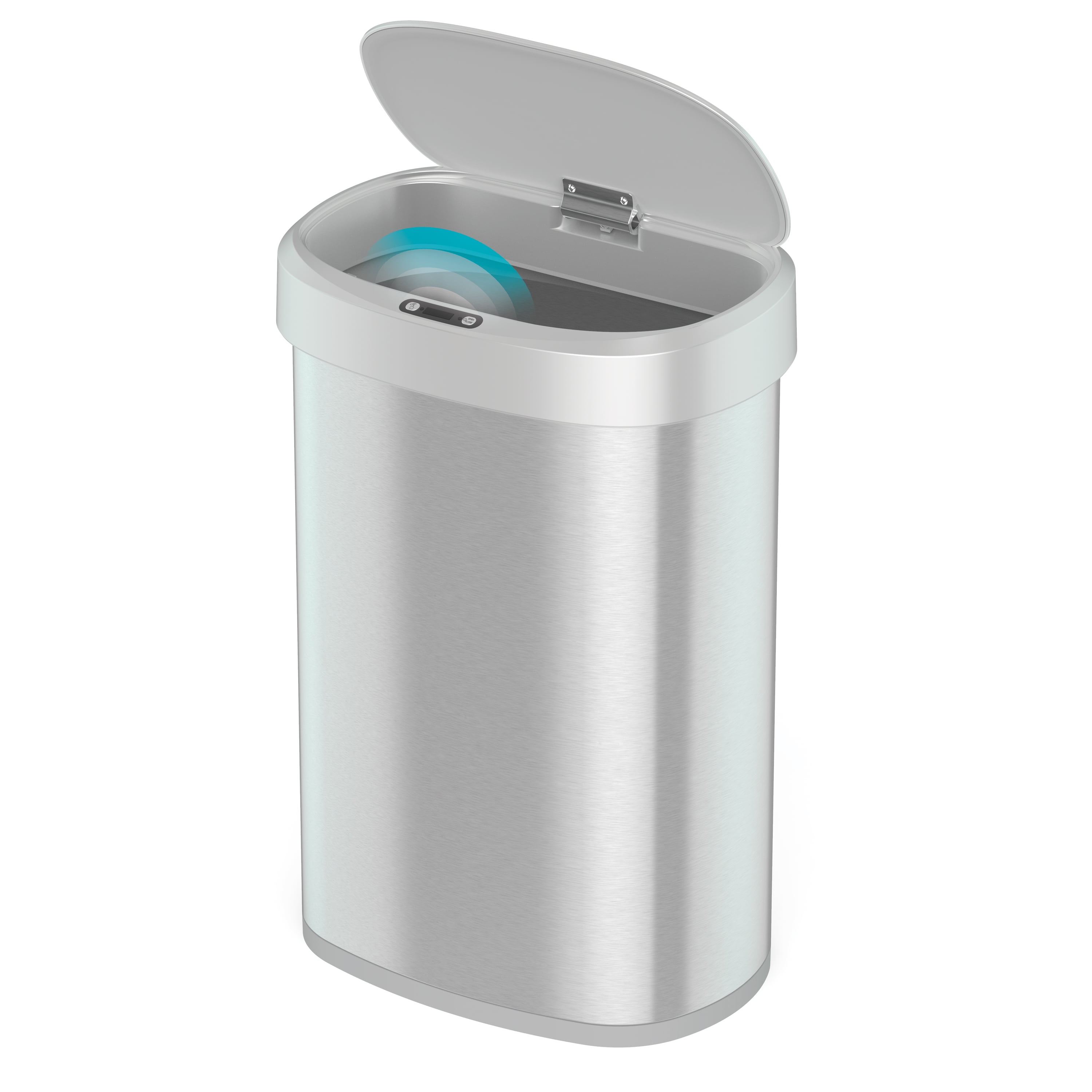 Nine Stars 13.2 Gallon Motion Sensor Trash Can with Stainless Steel Lid 