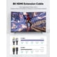 thumbnail image 3 of Cable extensor HDMI Highwings 8K 4K 2.1 48 Gbps macho a hembra 30 cm, 3 of 8