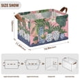 thumbnail image 7 of Yayeee Foldable Storage Basket for Shelves with Handles Waterproof Cloth Bins, Floral Vase, 7 of 7