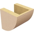 thumbnail image 5 of 5"W x 5"D x 5"H Wide Durham Rough Cedar Woodgrain TimberThane Corbel, Primed Tan, 5 of 6