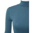 thumbnail image 4 of Doublju Women's Long Sleeve Turtleneck Lightweight Pullover Top Sweater with Plus Size, 4 of 4
