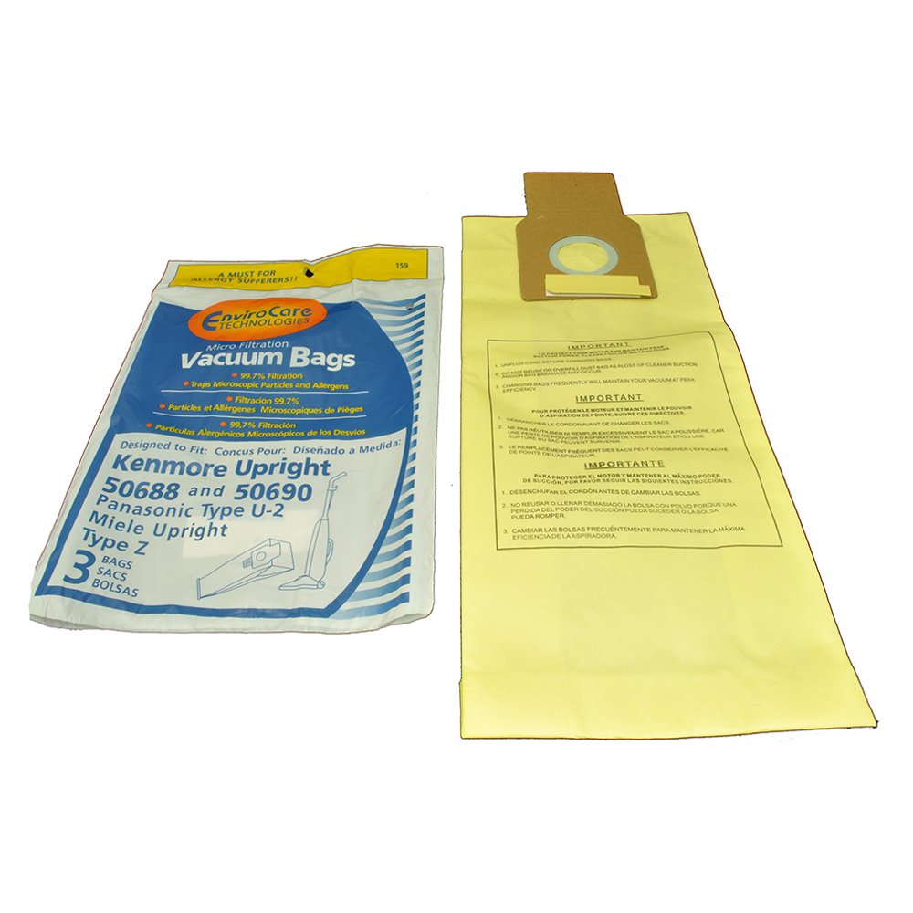 Kenmore Upright Vacuum Cleaner bags Style 50688, 50690