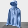 thumbnail image 2 of cllios Men's UPF 50+ Sun Protection Hoodie Jacket Zip Up Lightweight Long Sleeve UV Fishing Shirts Quick Dry Zip Pockets, 2 of 5