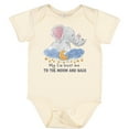 thumbnail image 3 of Inktastic My Tia Loves Me to the Moon and Back Elephant Family Boys or Girls Baby Bodysuit, 3 of 5