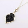 thumbnail image 6 of Crystal Pave Moroccan Pendant Long Necklace Quatrefoil Floral Women Jewelry Gift, 6 of 9