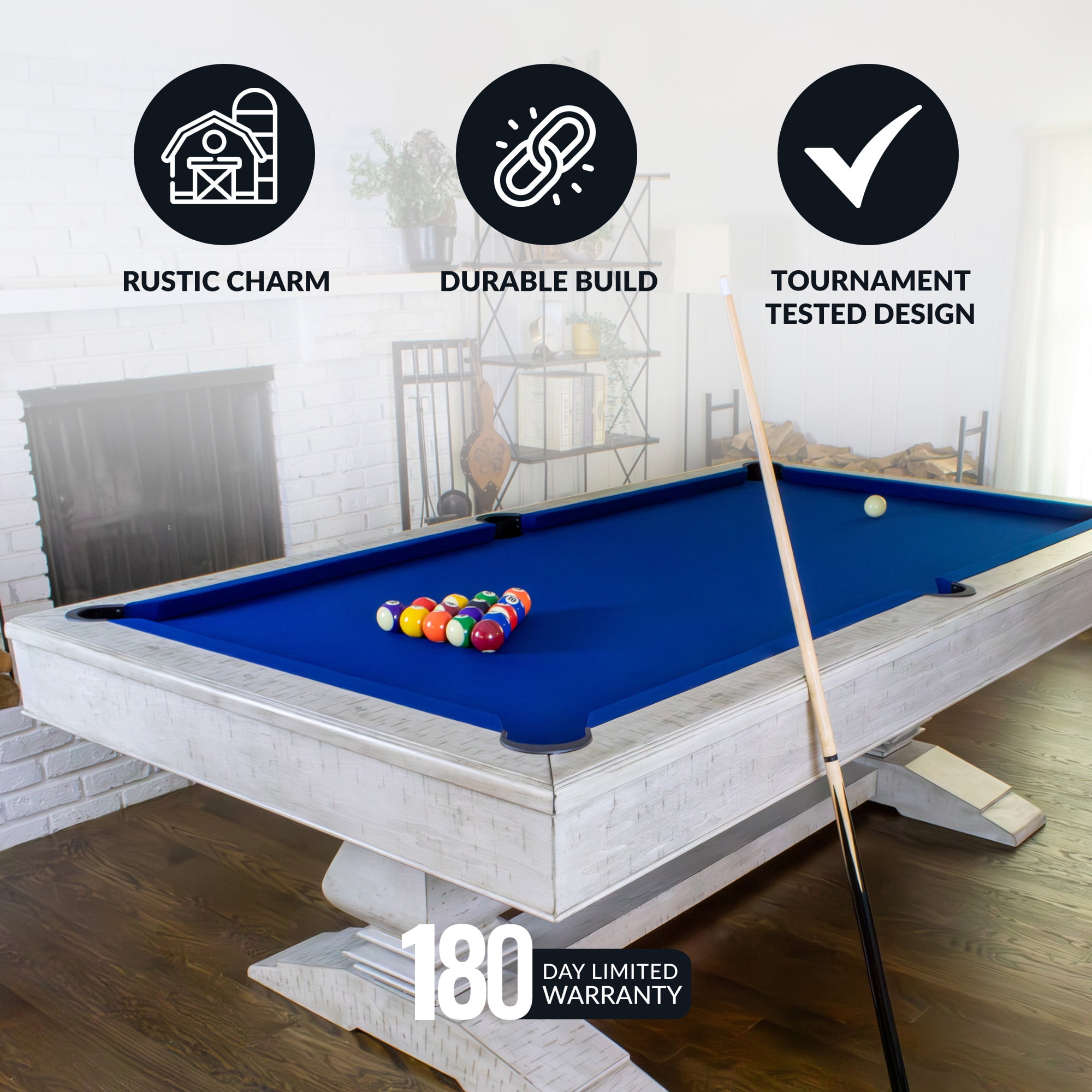 Hathaway Montecito 8-ft Pool Table - Driftwood