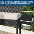 thumbnail image 3 of Outdoor Bar Stools Set of 2,Outdoor Rattan Bar Height Stool Set Armless for Backyard,Garden,Pool,Balcony and Deck, 3 of 7