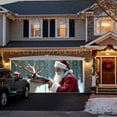 thumbnail image 6 of Christmas Garage Door Banner, Santa Claus Theme Large Garage Door Christmas Decorations Cover for Home Wall Yard Party, 6 of 8