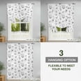 thumbnail image 5 of Gray Spring Floral Tie Up Curtain Valance for Window,Adjustable Rod Pocket Window Curtains Shades,Summer Plants Floral Watercolor Light Filtering Valance Drapes for Living Room Bedroom 46"x63", 5 of 9