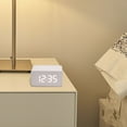 thumbnail image 2 of sruoe Alarm Clock, Digital Clocks, Clock Alarm Bedside, Clock Alarm Radio, Clock Alarm Digitalalarm, Mirror Digital Clock, Heavy Sleepers Alarm Clock, Wood, 2 of 4