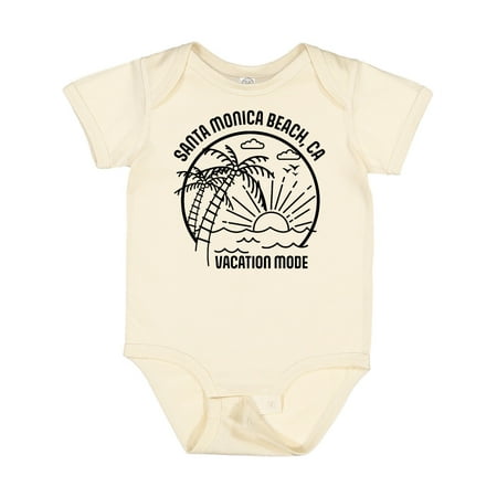

Inktastic Summer Vacation Mode Santa Monica Beach California Gift Baby Boy or Baby Girl Bodysuit