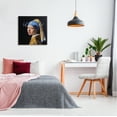 thumbnail image 2 of Stupell Industries Traditional Iconic Text Girl Pearl Earring Painting Graphic Art Gallery-Wrapped Canvas Print Wall Art, 24x24, by Mindy Sommers, 2 of 6