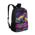 thumbnail image 2 of HUIACONG Neon T-Rex Dinosaur School Backpack for Boys Girls Age 6-18 Large Capacity Lightweight Water Resistant Bookbag for Elementary Middle High School Students Daily Use Travel, 2 of 6