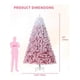 thumbnail image 3 of 9 ft pre-lit rosa artificial christmas pine tree - holiday party decoration para home & oficina con 100/250/450/800/1700 warm blanca LED lights y foldable base, easy to assemble, 3 of 8