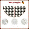 thumbnail image 5 of Bingfone Christmas Tree Skirt Mat Christmas Decoration Interior 36"-Houndstooth Black And White, 5 of 8