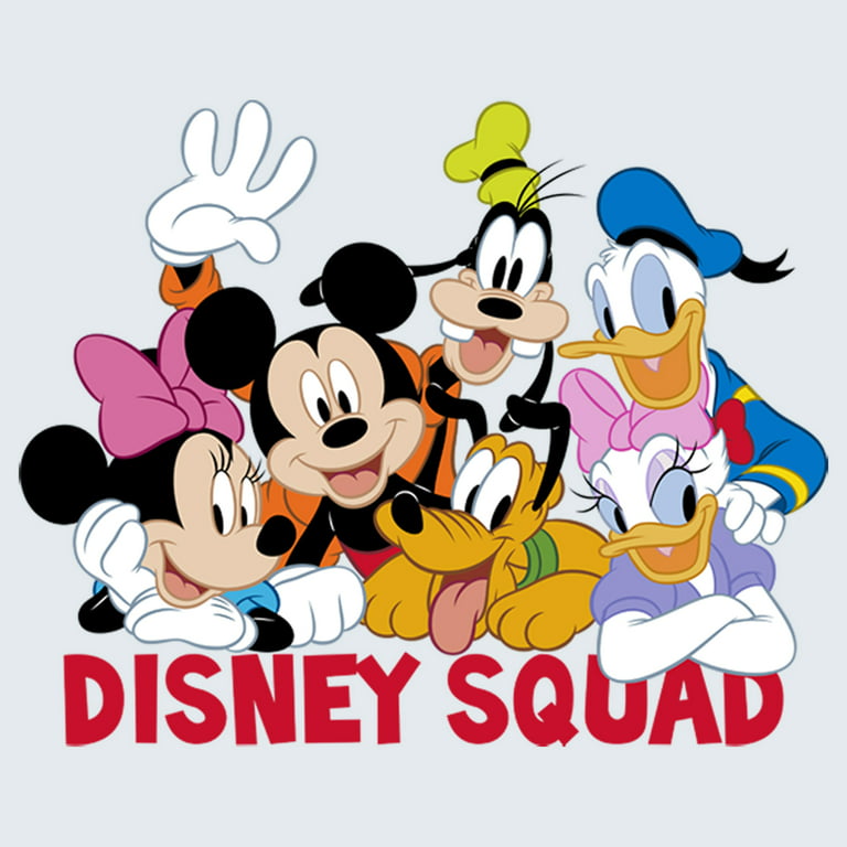 Men's Disney Mickey and Friends Disney Squad Wash Tee, Size: Medium