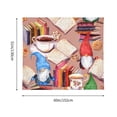 thumbnail image 3 of Sikiie Gnomes Books Tea Cups tapestry wall hanging home decor for bedrooms, living rooms, dorms 60x51in, 3 of 6
