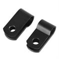 thumbnail image 4 of 200pcs Black Nylon Screw Wire Clips P-type Cable Clip Clamp Fasteners Tubing Clips Assortment Nylon, 4 of 8