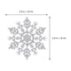 thumbnail image 3 of FELTECHELECTR 24 copos de nieve de plástico blancos para decoración de árboles de Navidad, carnavales y fiestas., 3 of 7