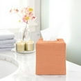 thumbnail image 3 of PILLOWPIA James Stonewashed Linen Tissue Box Holder, Sandalwood, Decorative Home Accessory, 4.5" L x 4.5" W x 5.5" H, 3 of 7