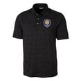 thumbnail image 2 of Men's-Cutter & Buck  Black Orlando City SC Advantage Tri-Blend Space Dye Polo, 2 of 3