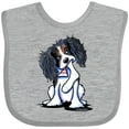 thumbnail image 3 of Inktastic Tri Color King Charles Spaniel Boys or Girls Baby Bib, 3 of 4