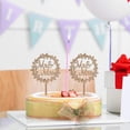 thumbnail image 2 of Mr And Mrs Cake Toppers, Wooden Cake Toppers, Wedding Cake Toppers, Cake Toppers (garland), 2 of 4