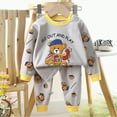 thumbnail image 4 of Xudanell Baby Boy Outfits Toddler Clothes for Boys Thickened Long Sleeves Durable Kids Clothes Fall Toddler Girl Outfits Light Gray 3-4 Years, 4 of 5