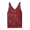thumbnail image 2 of Wycnly Camisole Top for Women Tank Tops Women Party Club Going out Loose Lightweight Sparky Tank Top Fashion Solid Sleeveless Tee Tops Girls Sleeveless Shirt, 2 of 4