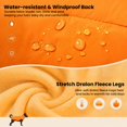 thumbnail image 3 of ROZKITCH Warm Dog Winter Coat Windproof Adjustable Turtleneck Fleece Dog Jacket for Halloween and Christmas Pajamas for Medium Dogs,Orange,2XL, 3 of 7